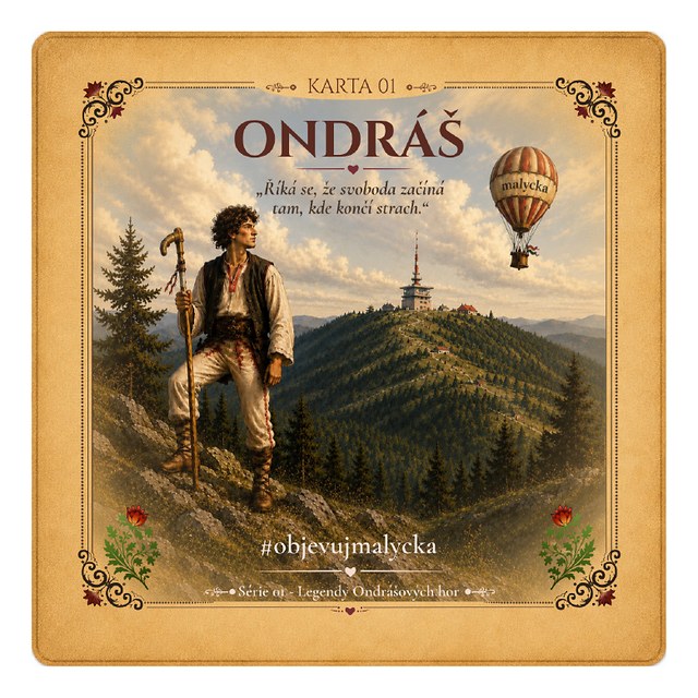 Ondráš – sběratelská karta malycka