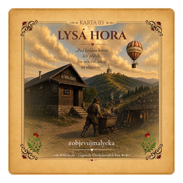 Lysá hora – sběratelská karta malycka